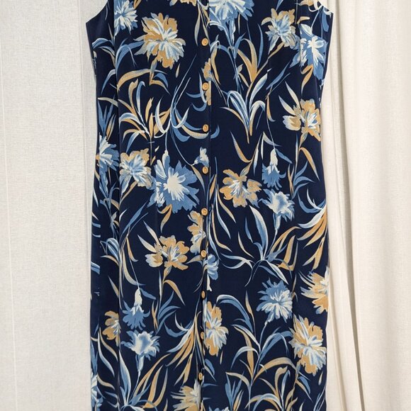 90's Floral Mixi Vest Dress - Picture 2 of 4